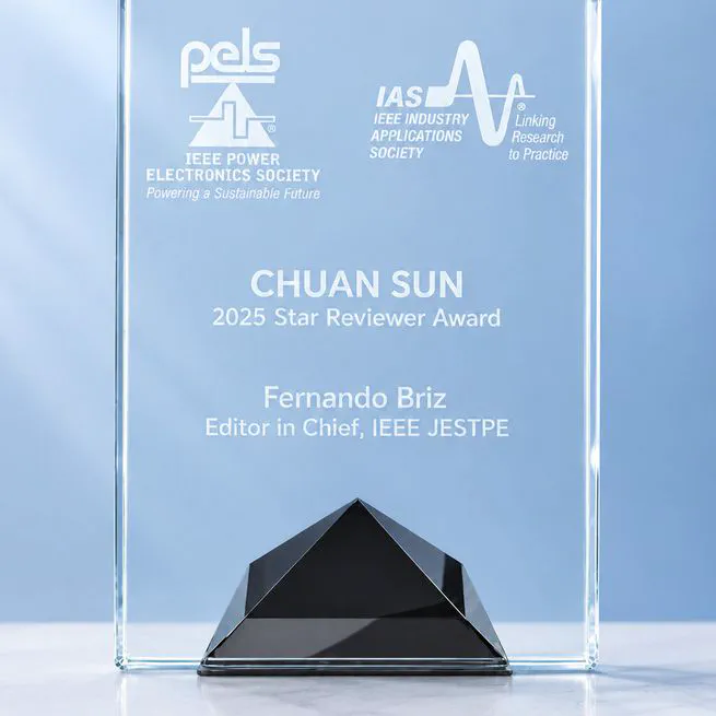 🎉 Dr. Sun was a recipient of the IEEE JESTPE Star Reviewer Award in 2025.